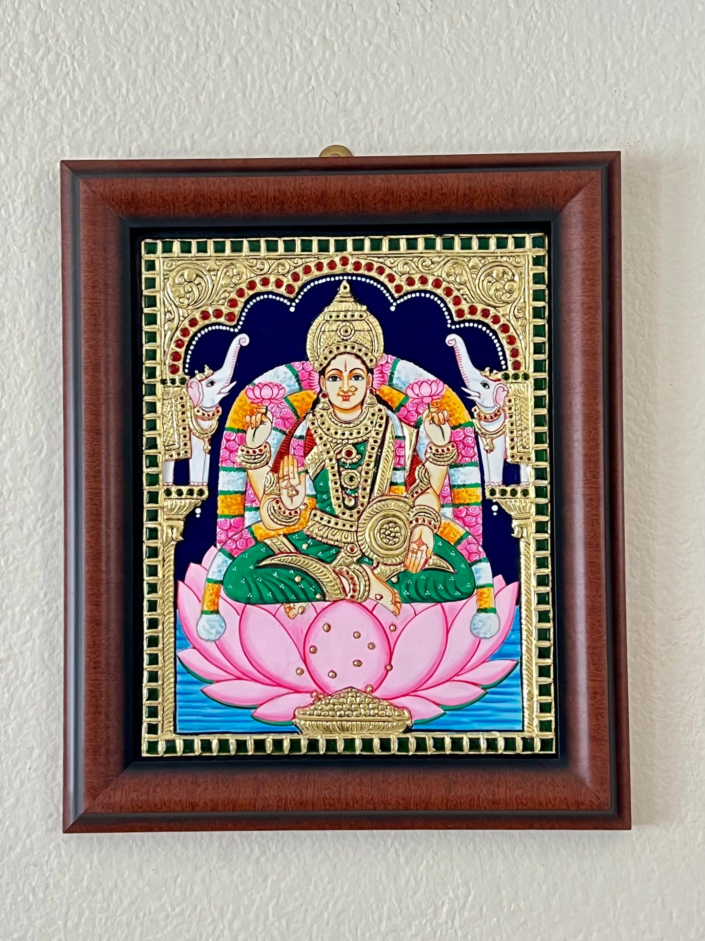 Dhanalakshmi Devi gift Tanjore painting