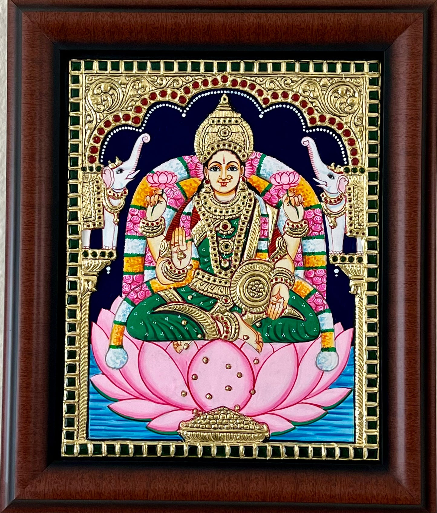 Dhanalakshmi Devi gift Tanjore painting