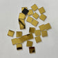 400 pieces Multi shape Gold craft glass mirrors