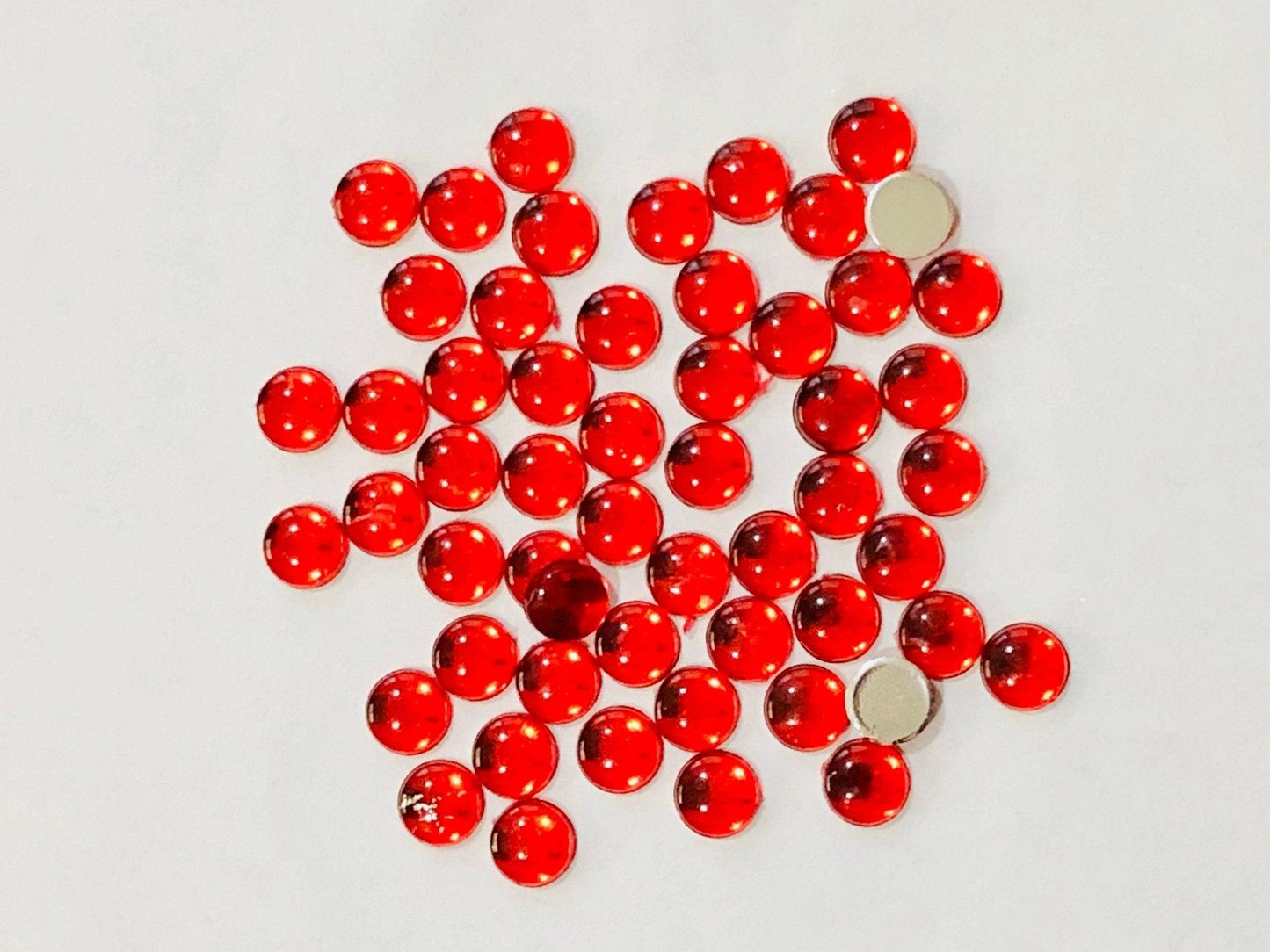 400 pack 6 MM Round Kundan Stones - Shri Arts & Gifts