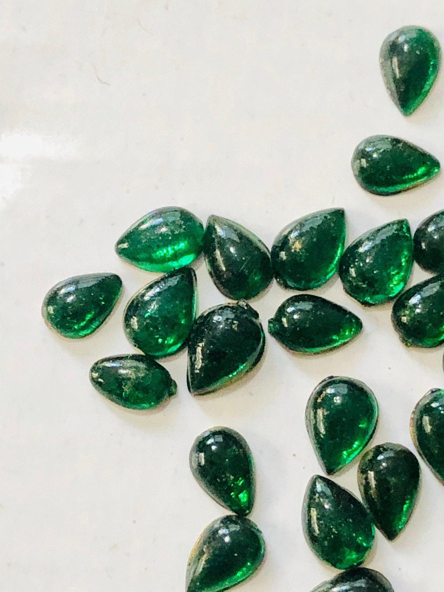 600 pcs Multiple size Tear drop Jaipur Stones - Shri Arts & Gifts