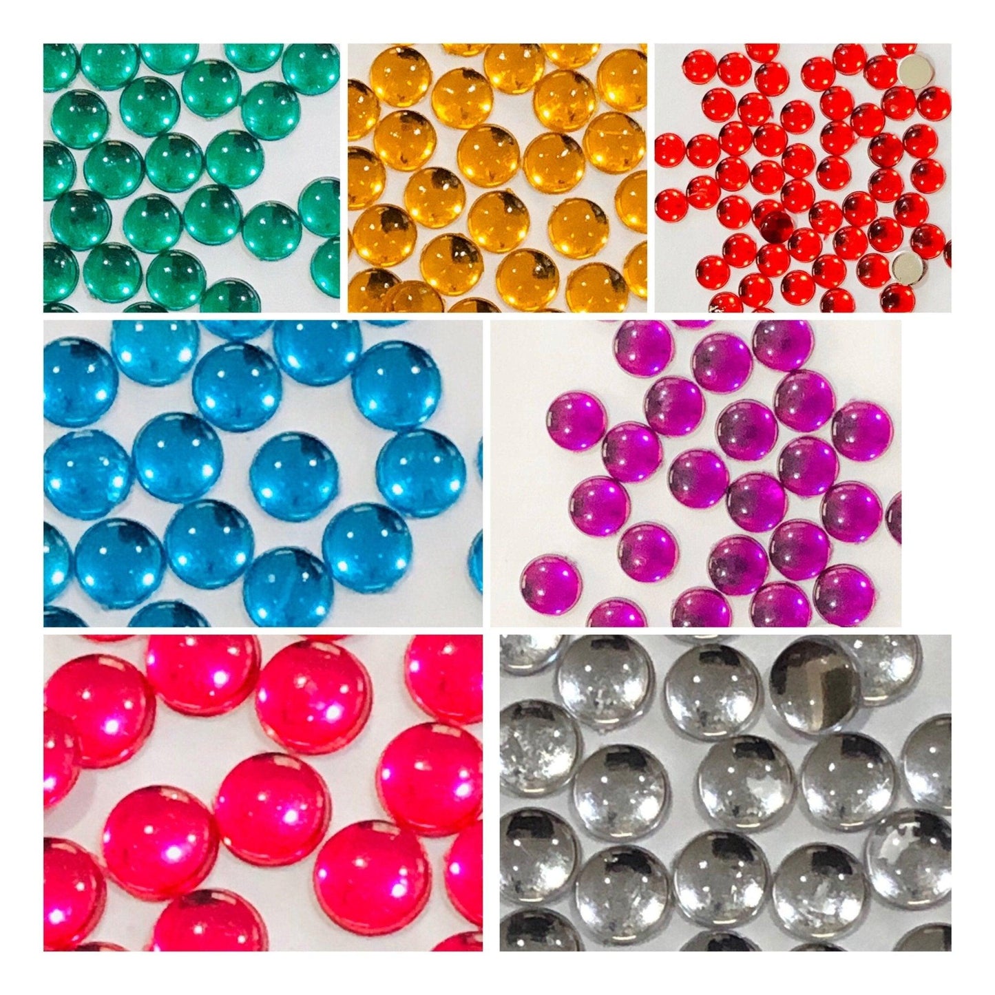 700 pack 6 MM Round Kundan Stones - Shri Arts & Gifts