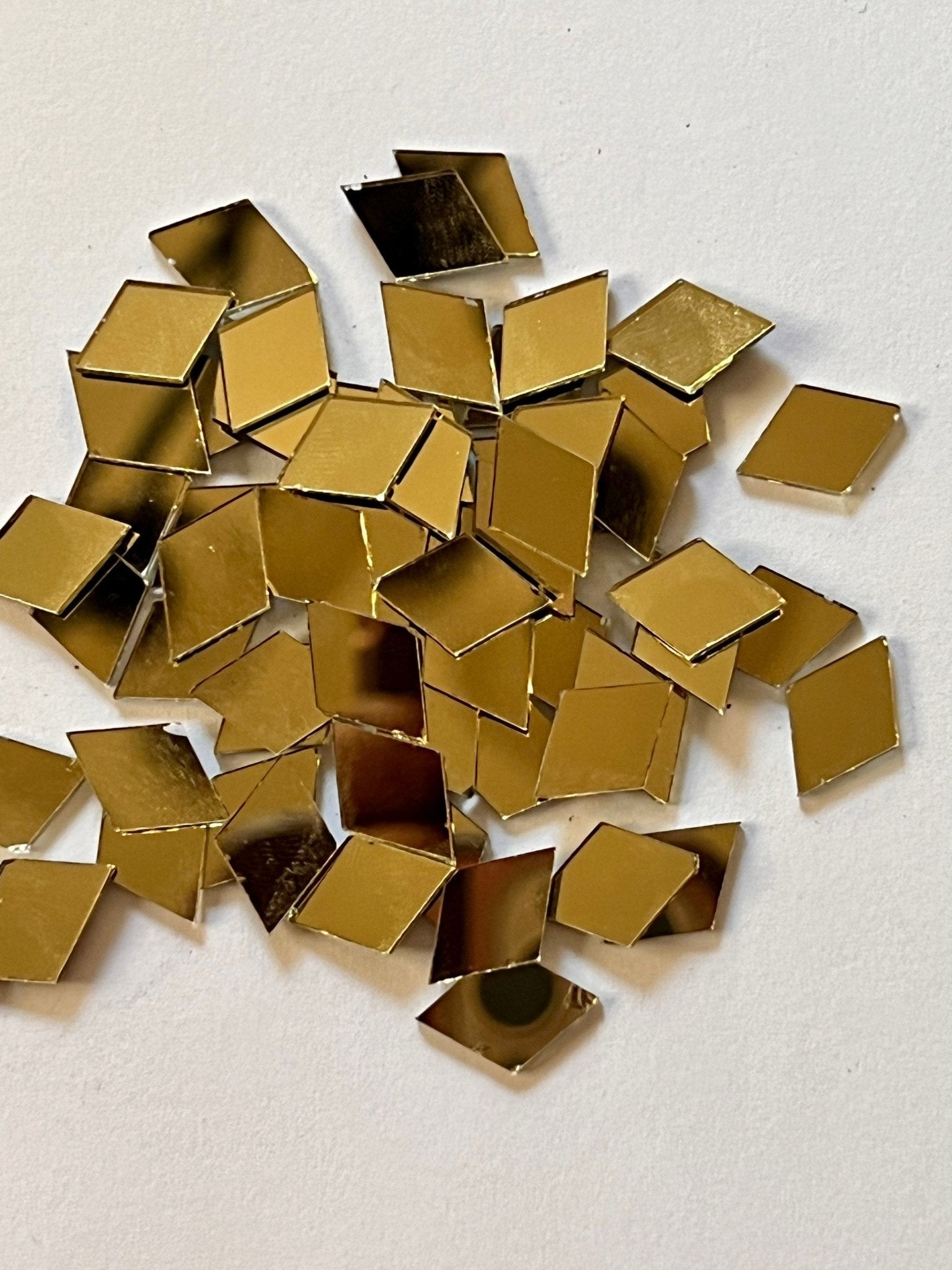 Rhombus Gold craft mirrors - Shri Arts & Gifts