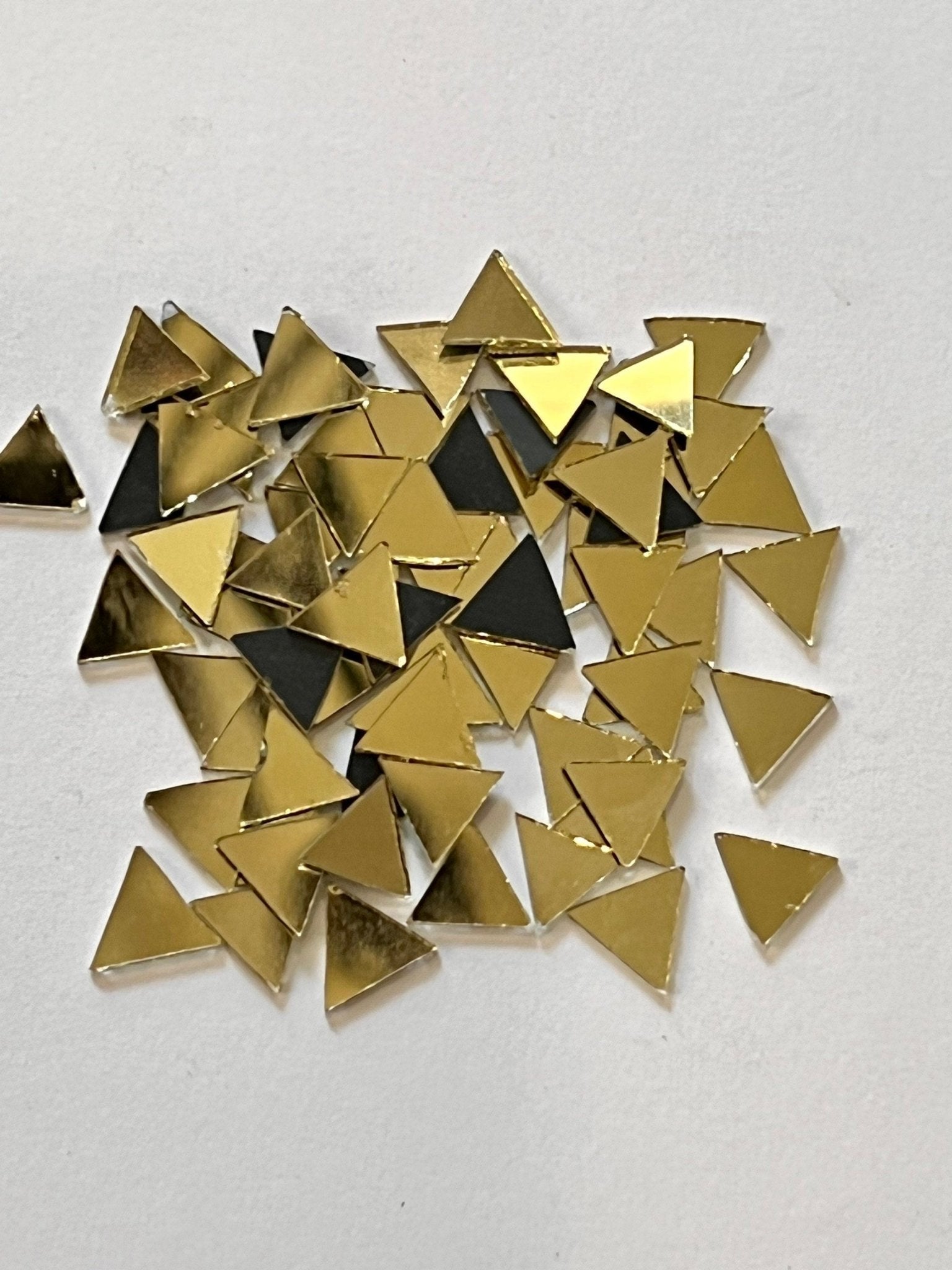 Triangle Gold craft mirrors - Shri Arts & Gifts